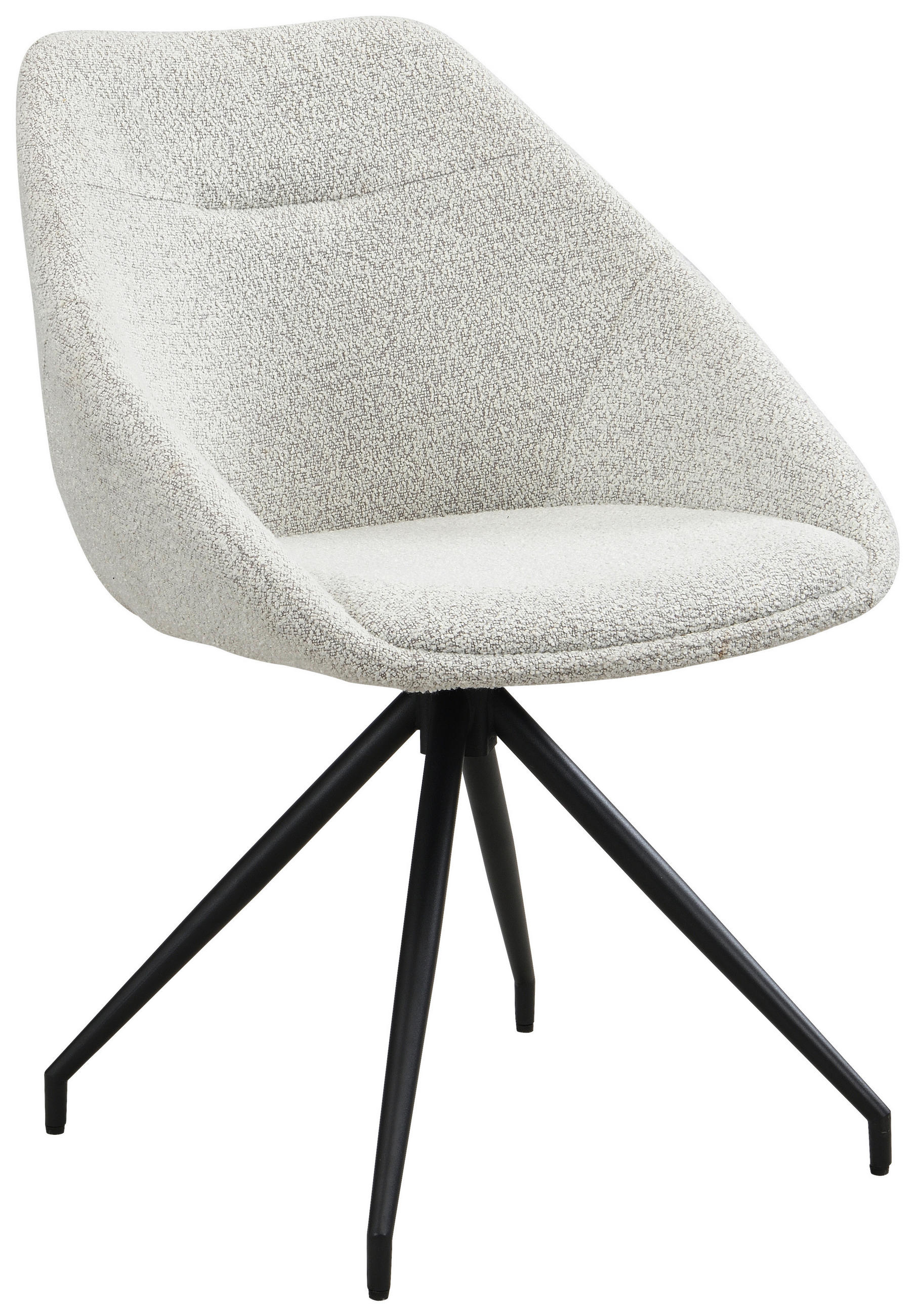 SZÉK fém, textil krémszínű  - krémszínű/fekete, Trend, textil/fém (56/79/60cm) - Xora