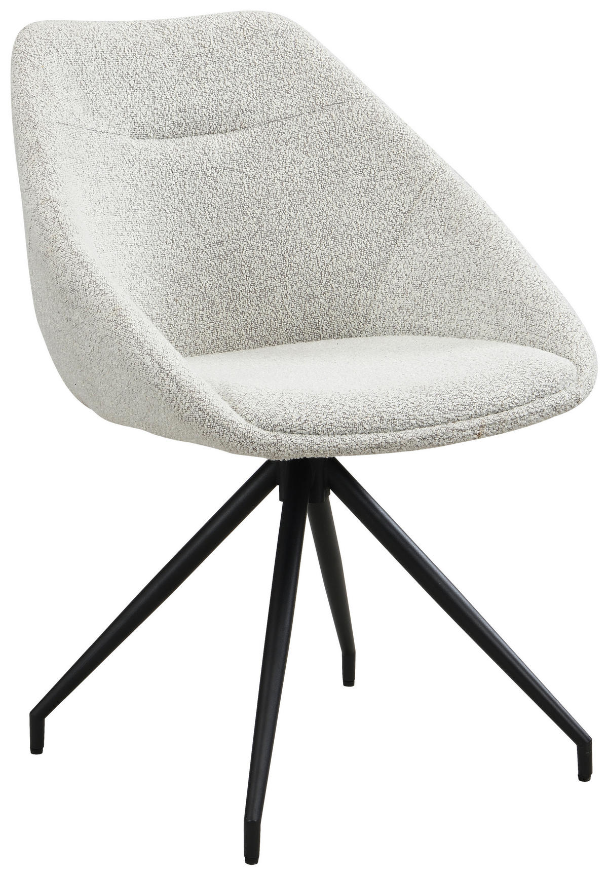 SZÉK fém, textil krémszínű  - krémszínű/fekete, Trend, textil/fém (56/79/60cm) - Xora