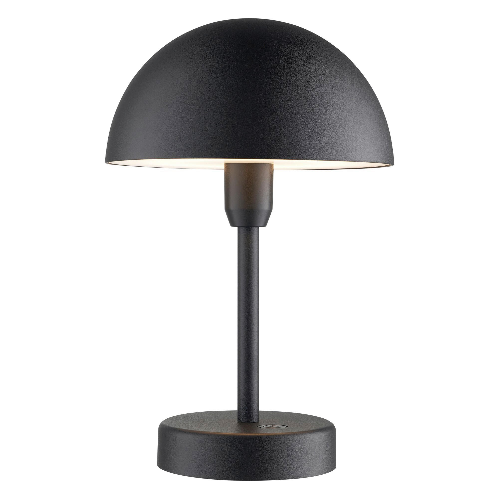 AKKU-TISCHLEUCHTE 16/25 cm  - Schwarz, Basics, Metall (16/25cm) - Nordlux