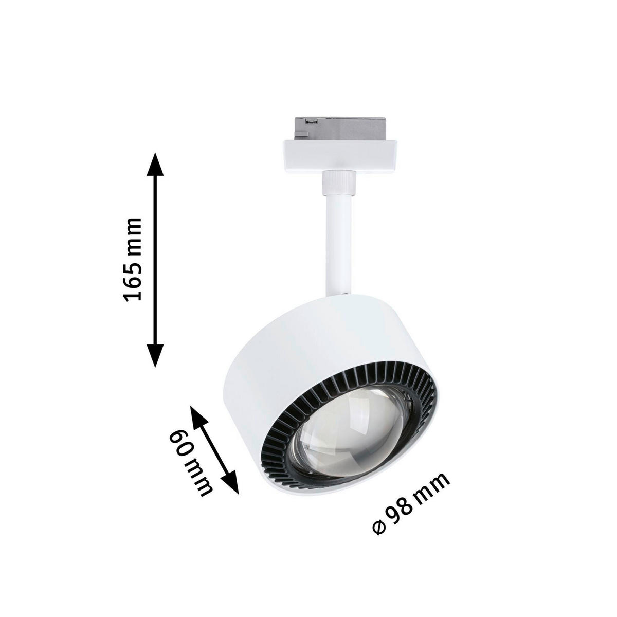 SCHIENENSYSTEM-STRAHLER URail Spot Pane 9,8/17,0 cm   - Basics (9,8/17,0cm) - Paulmann