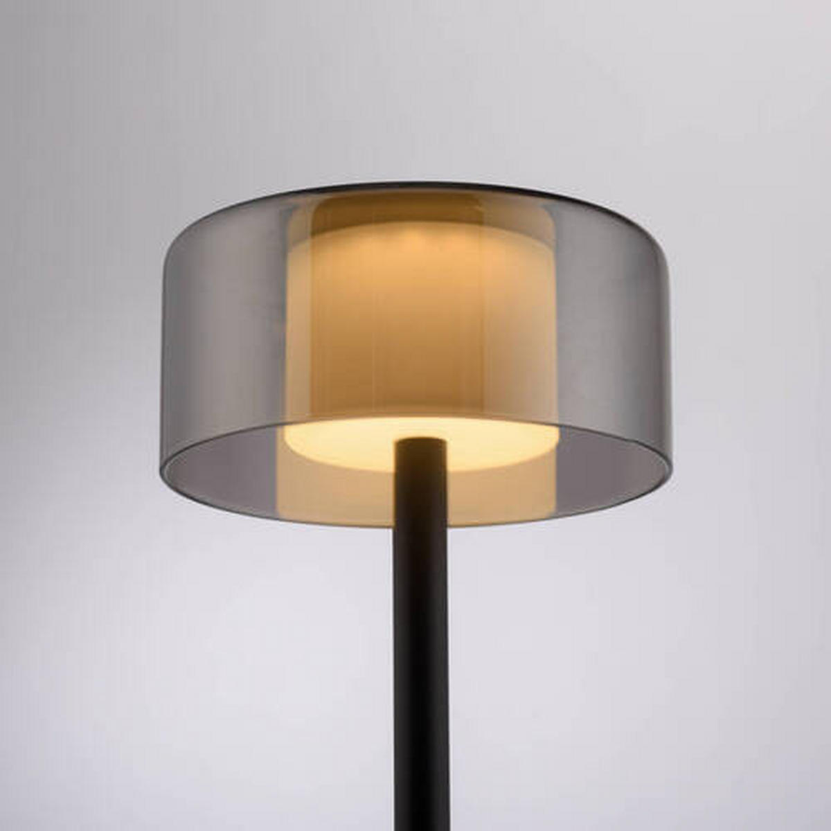 STOLNÍ LED LAMPA, posuvný stmívač, 15/15/33 cm - černá, Design, kov/plast (15/15/33cm)