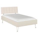 BETT 120/200 cm  in Champagner  - Champagner, Design, Holzwerkstoff/Textil (120/200cm) - Carryhome