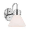 BADEZIMMER-WANDLEUCHTE Masthead   - Weiß, KONVENTIONELL, Glas/Metall (2,40/1,78/2,15cm) - Elstead Lighting