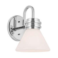 BADEZIMMER-WANDLEUCHTE - Weiss, Konventionell, Glas/Metall (2,40/1,78/2,15cm) - Elstead Lighting