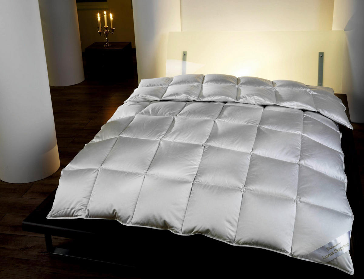 KAZETTÁS PAPLAN 200/220 cm  - fehér, Basics, textil (200/220cm) - Sleeptex