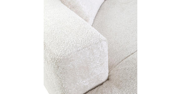 WOHNLANDSCHAFT in Chenille Creme  - Creme/Schwarz, MODERN, Kunststoff/Textil (178/356/225cm) - Carryhome