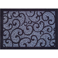 FUßMATTE 60/85 cm Grillo  - Blaugrau/Schwarz, LIFESTYLE, Kunststoff/Textil (60/85cm) - Grund