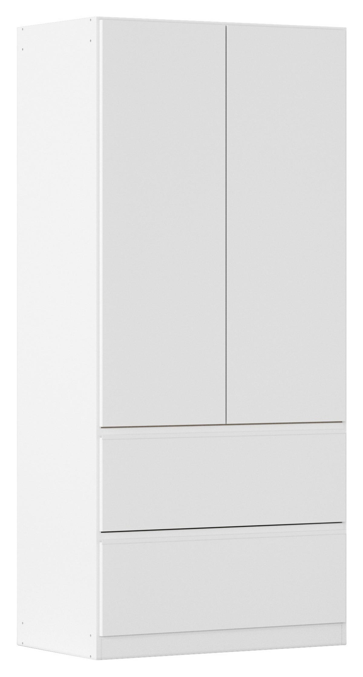 DREHTÜRENSCHRANK in Weiss  - Weiss, Modern, Holzwerkstoff (91/197/54cm) - Rauch Möbel