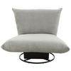 RELAXSESSEL in Textil Grau  - Schwarz/Grau, Design, Textil/Metall (100/78/96cm) - Livetastic