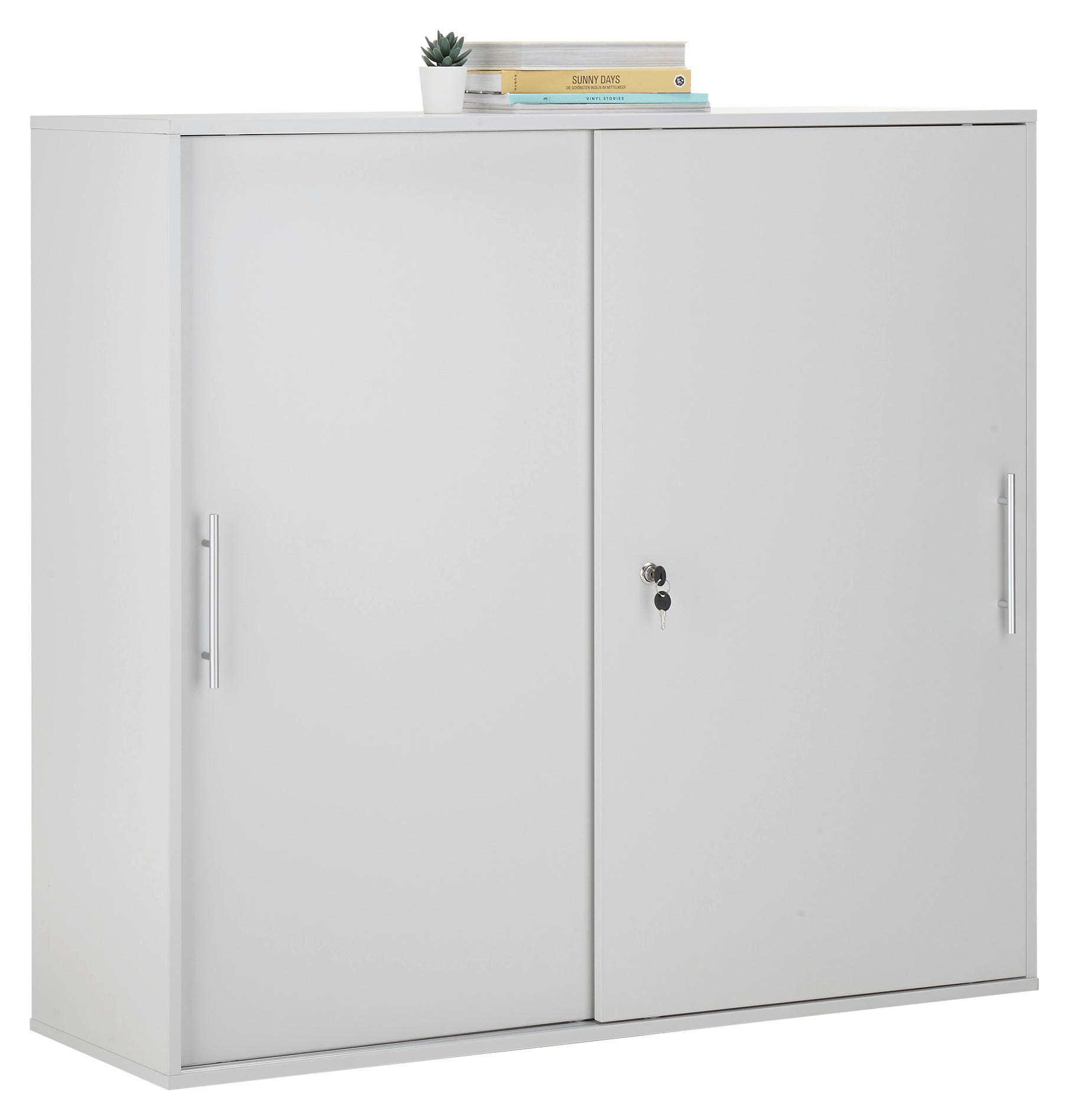 AKTENSCHRANK Grau - Grau, Basics, Holzwerkstoff (120/110/40cm) - MID.YOU