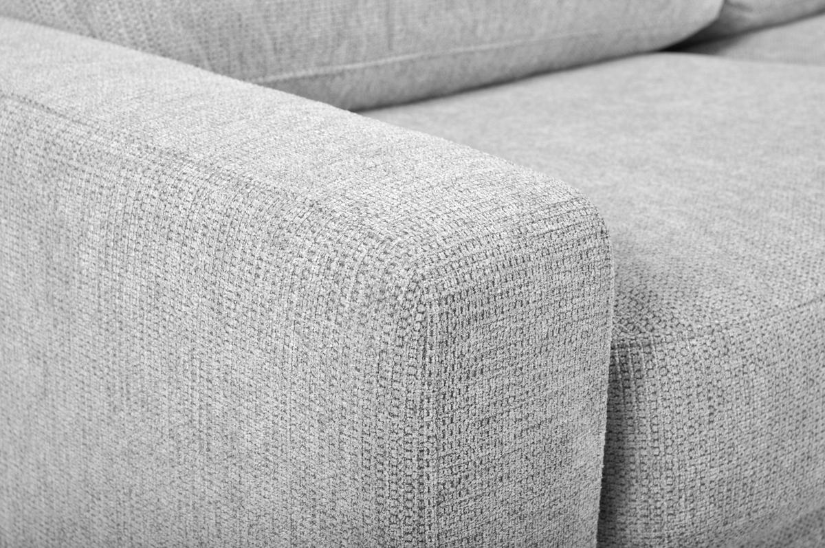 SCHLAFSOFA Flachgewebe Silberfarben  - Silberfarben/Schwarz, MODERN, Kunststoff/Textil (195/80/100cm) - Carryhome