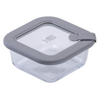 VORRATSDOSE Chefkoch 370 L  - Transparent/Hellgrau, Basics, Glas (320ml) - Chefkoch+Fackelmann