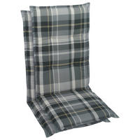 SESSELAUFLAGENSET in Grau Karo  - Grau, Basics, Textil (50/6/108cm)