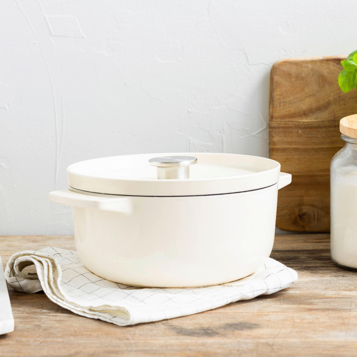 BRÄTER Cast Iron  - Creme, Basics, Metall (3.3l) - Kitchenaid