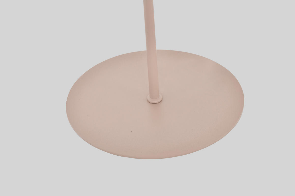 LED-STEHLEUCHTE Biarritz 25/140/25 cm  - Sandfarben/Schwarzchrom, Design, Kunststoff/Metall (25/140/25cm)