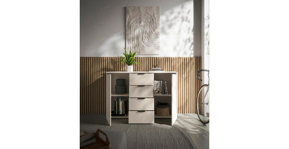 SIDEBOARD in 135/90/40 cm - Kaschmir/Schwarz, Basics, Holzwerkstoff/Kunststoff (135/90/40cm) - Carryhome