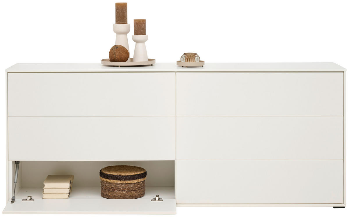 REGALELEMENT 179,1/72,6/40 cm Weiß  179,1/72,6/40 cm  - Weiß, Design, Holzwerkstoff (179,1/72,6/40cm) - home24