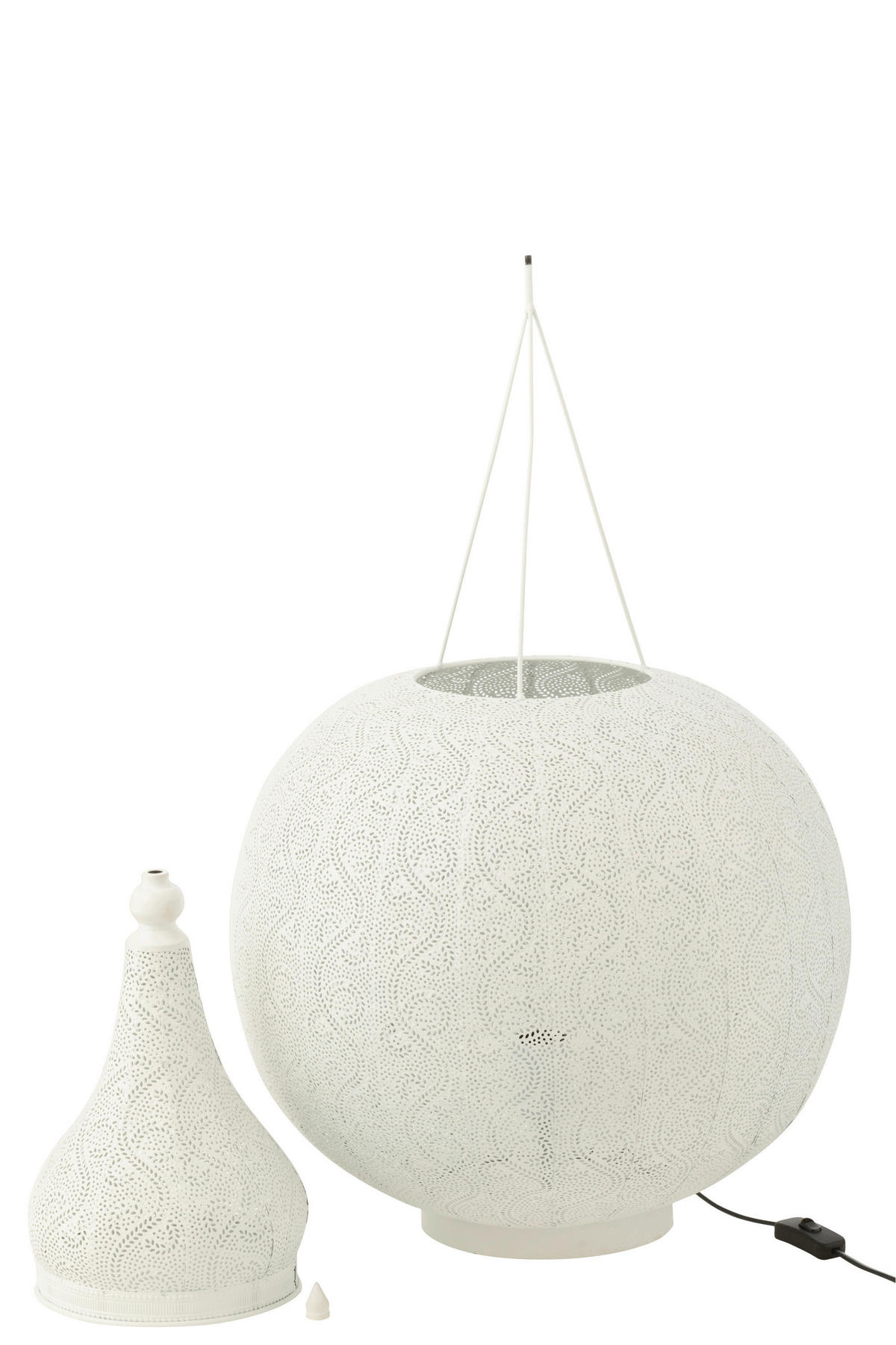 DEKO-LEUCHTMITTEL - Weiss, Basics, Metall (46,5/46,5/77,5cm)
