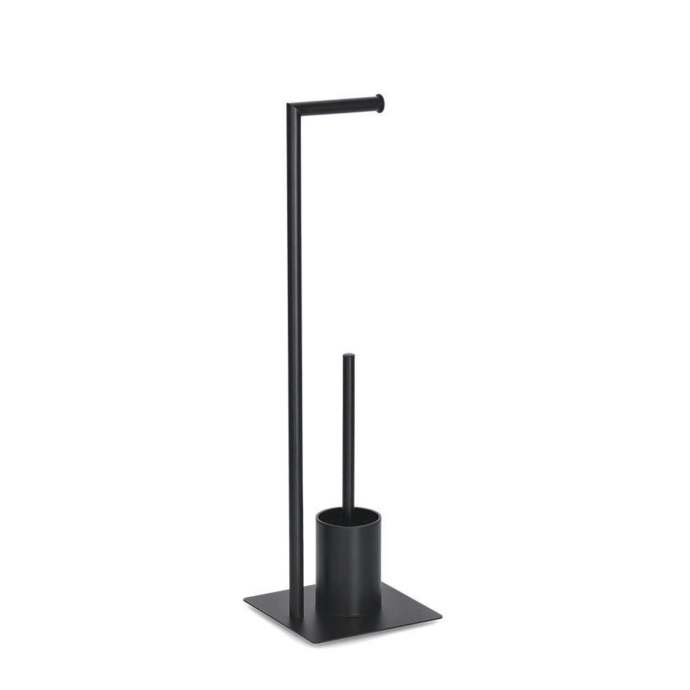 Zeller Present Wc-Bürstengarnitur Schwarz 20x70x20 cm