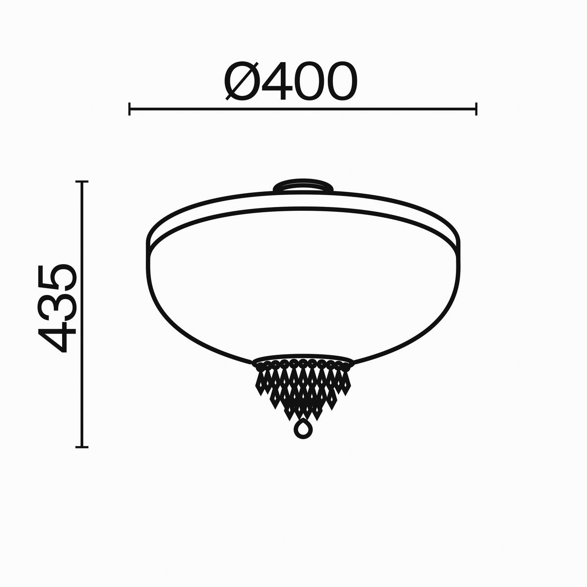 KRONLEUCHTER 40/37/40 cm   - Goldfarben, Trend, Glas/Metall (40/37/40cm) - MAYTONI