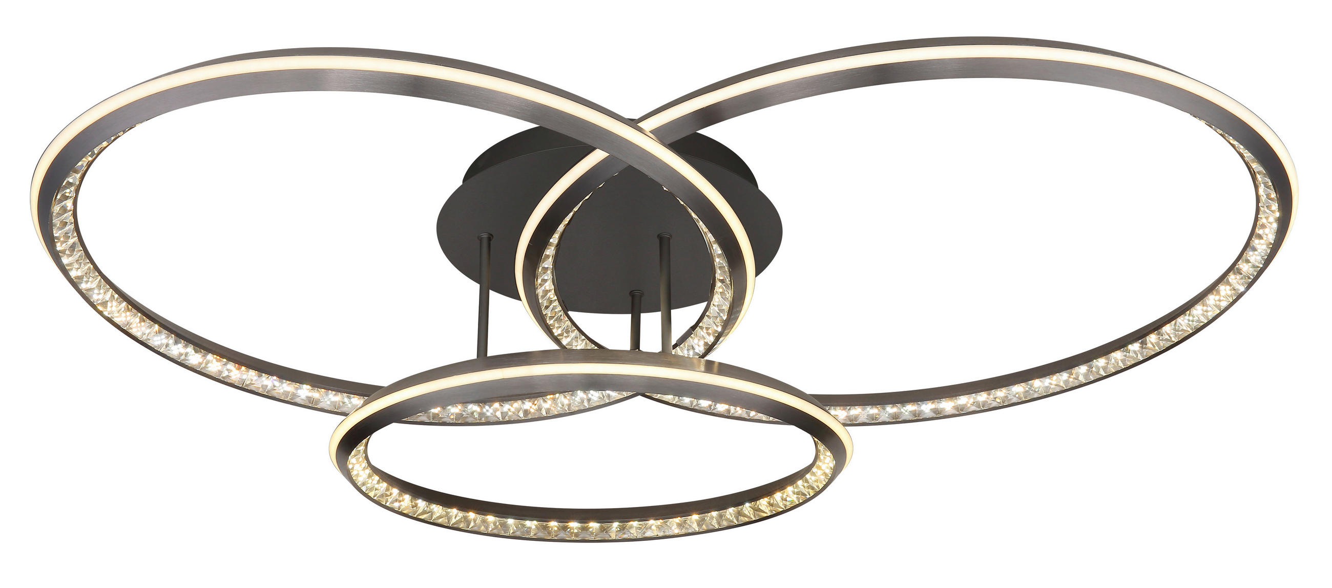 LED-DECKENLEUCHTE 109,5/80,5/20,5 cm   - Klar/Opal, Design, Kunststoff/Metall (109,5/80,5/20,5cm)