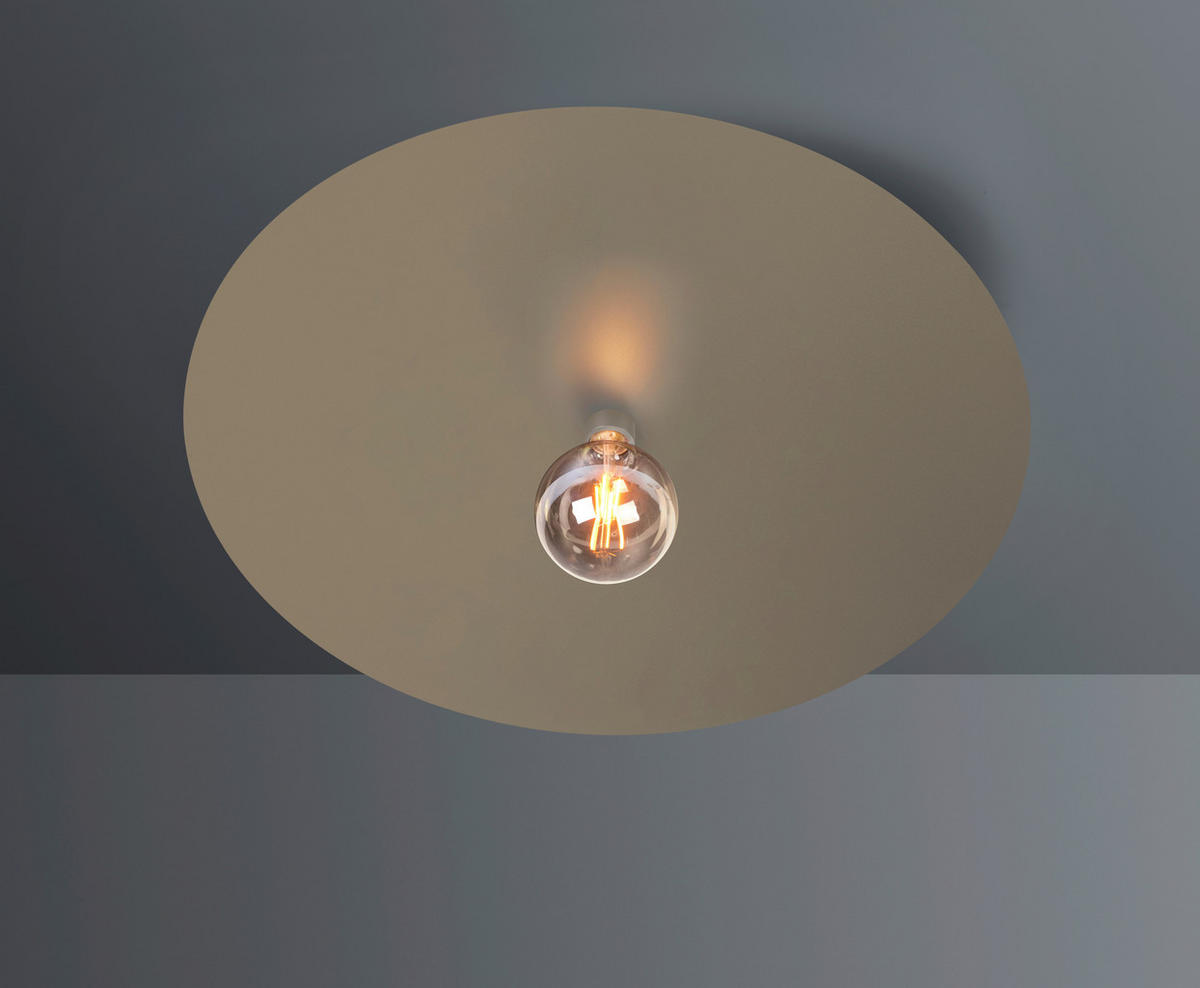 DECKENLEUCHTE Chio 54/6,5 cm   - Taupe, Basics, Metall (54/6,5cm) - BOPP