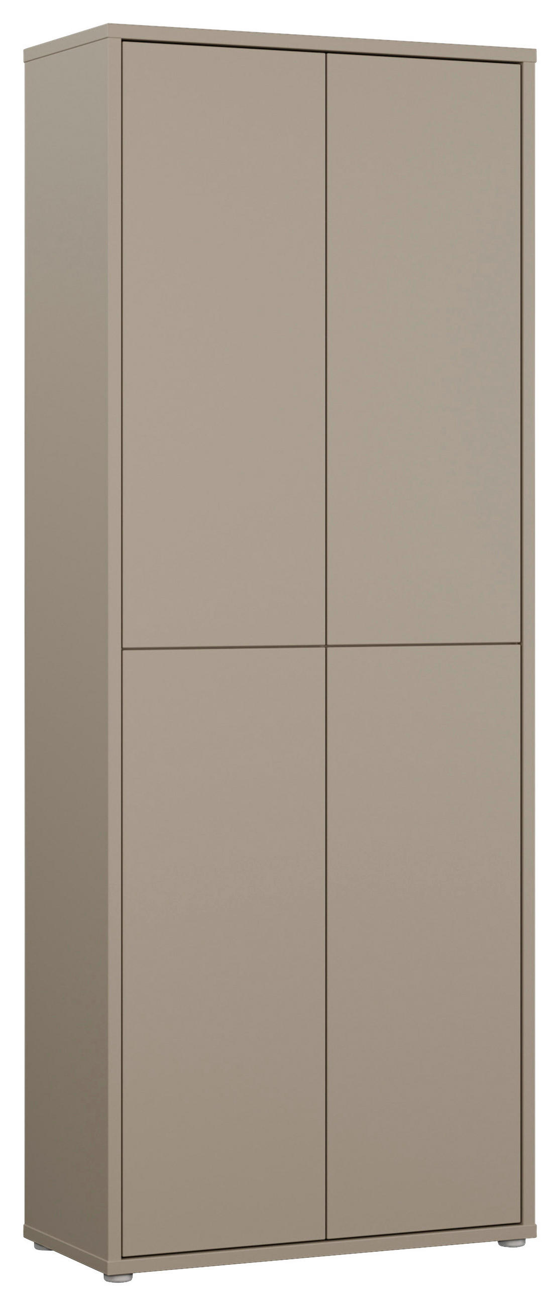 SCHUHSCHRANK Taupe  - Taupe/Grau, MODERN, Holzwerkstoff/Kunststoff (74,5/191,9/34,9cm) - Carryhome