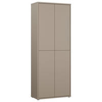 SCHUHSCHRANK Taupe  - Taupe/Grau, MODERN, Holzwerkstoff/Kunststoff (74,5/191,9/34,9cm) - Carryhome
