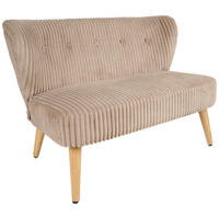 DJEČJA KLUPA  Teddy  - smeđa, Trend, drvo/tekstil (88,5/60,5/51,5cm) - Jimmylee