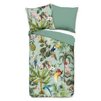 WENDEBETTWÄSCHE Igandi Satin 155/220 cm  - Grün, Natur, Textil (155/220cm)