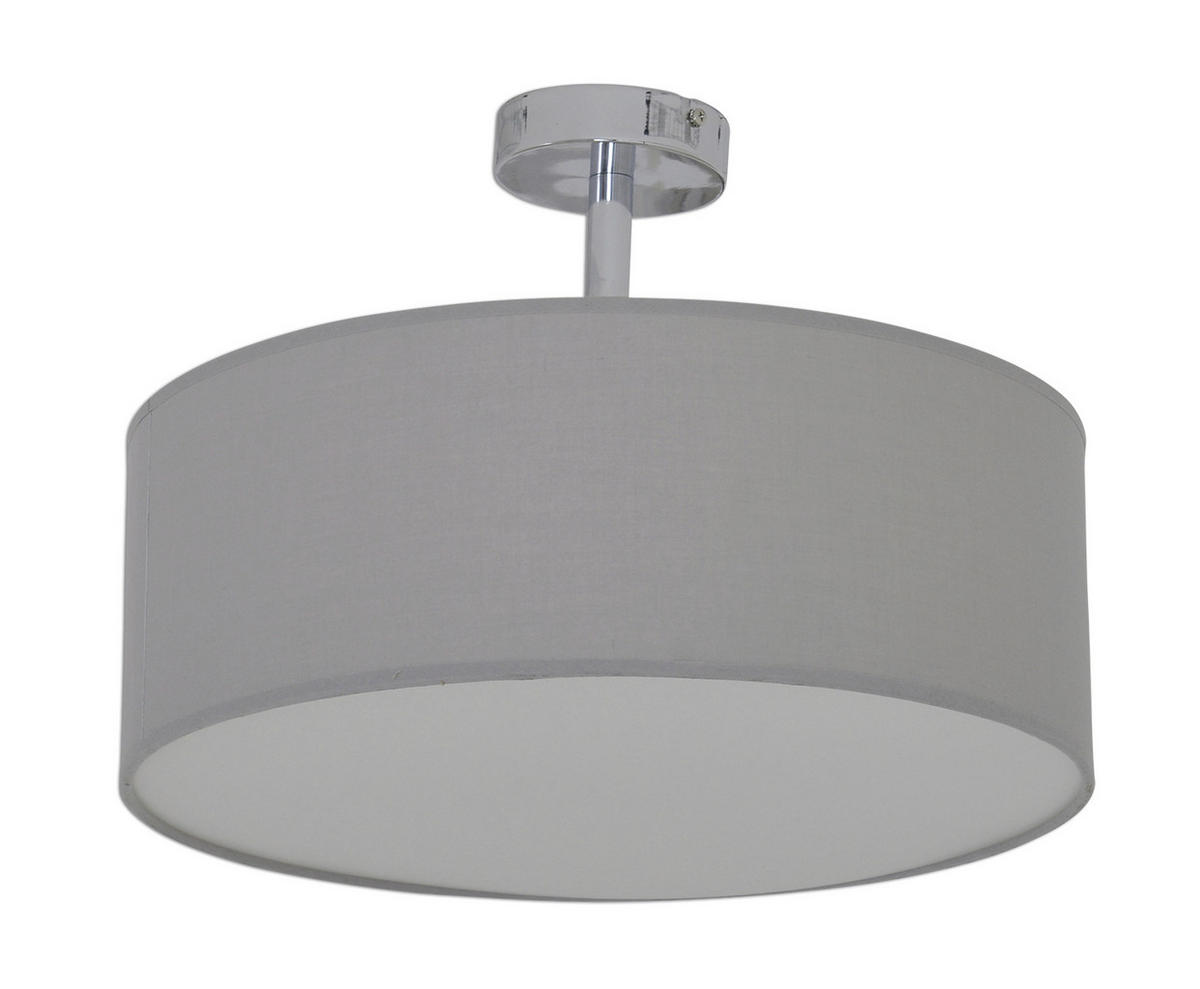 DECKENLEUCHTE 40/24 cm   - Grau, Design, Textil/Metall (40/24cm) - Näve