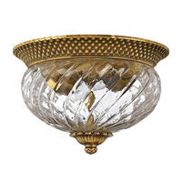 Plafonieră  30.5/20 cm    - alămiu, Konventionell, sticlă/metal (30.5/20cm) - Elstead Lighting