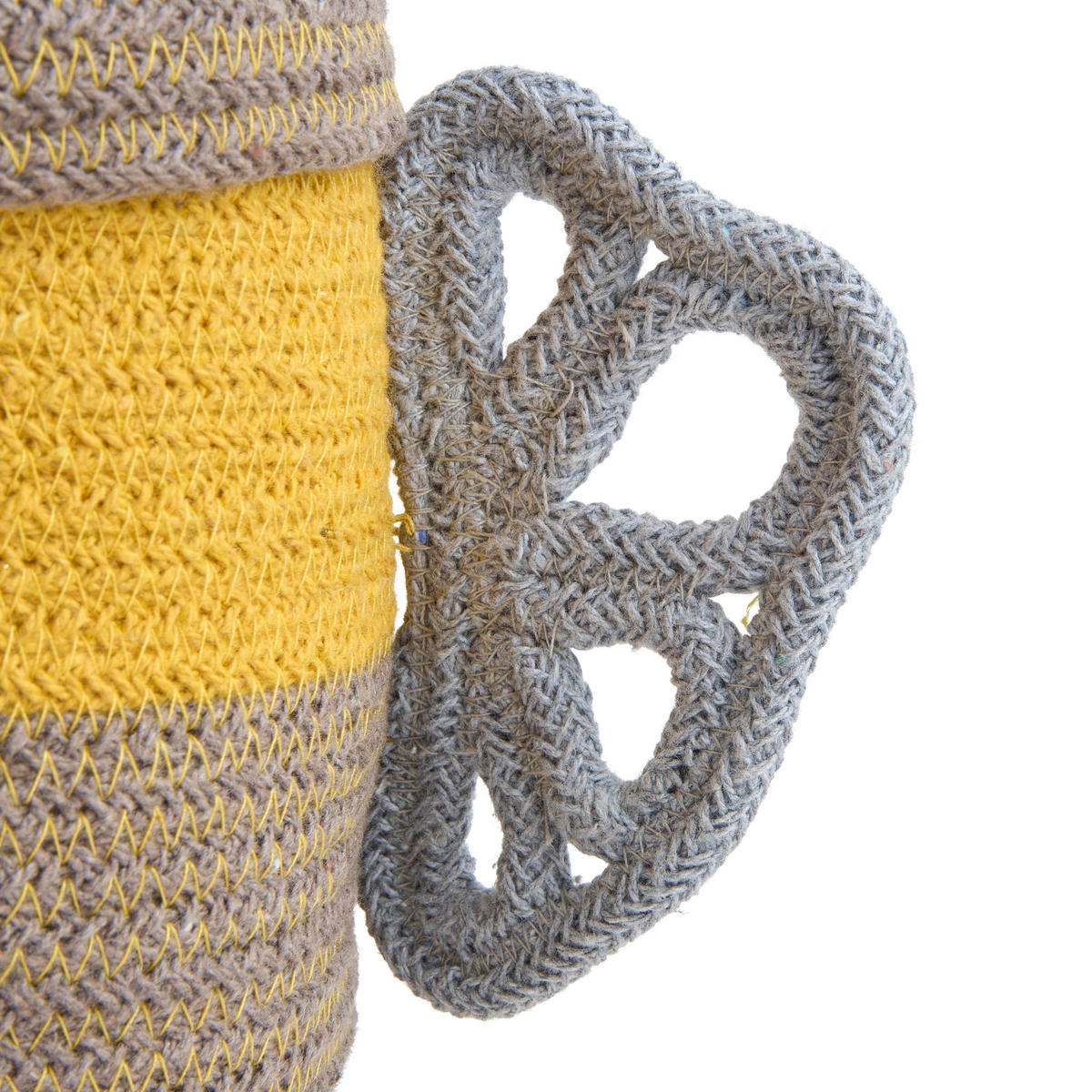 AUFBEWAHRUNGSKÖRBCHEN    15/15/19 cm  - Gelb/Braun, Trend, Textil (15/15/19cm) - Patinio