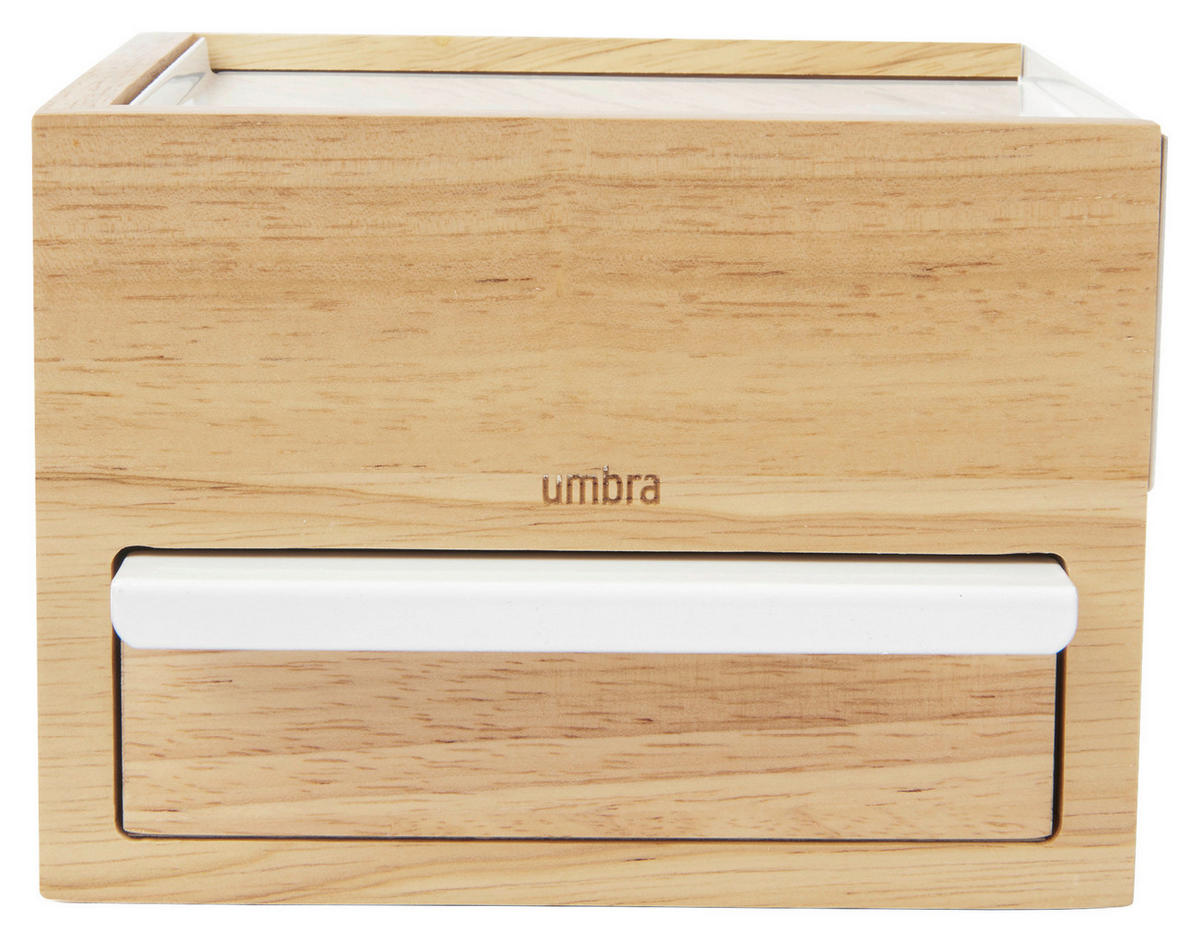 SCHMUCKBOX - Naturfarben, Design, Holz/Metall (17/11,2/15,2cm) - Umbra