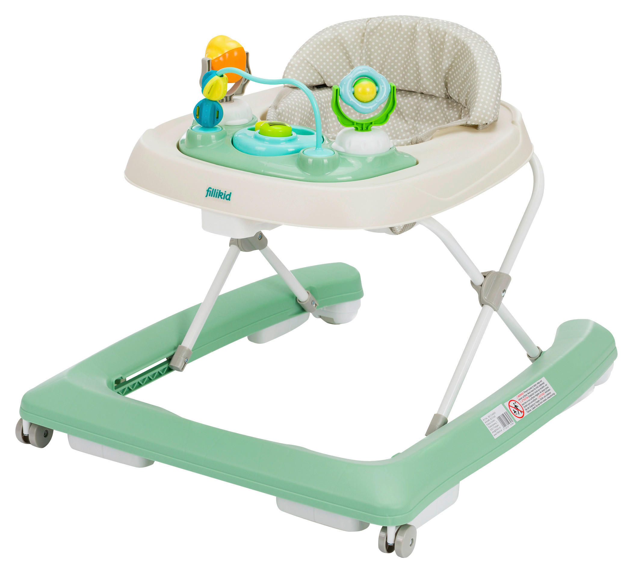 LAUFLERNWAGEN  - Limette, Basics, Kunststoff/Textil (62/53/65cm)