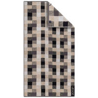 DUSCHTUCH 80/150 cm VIBE KARO  - Beige, Basics, Textil (80/150cm) - Joop!