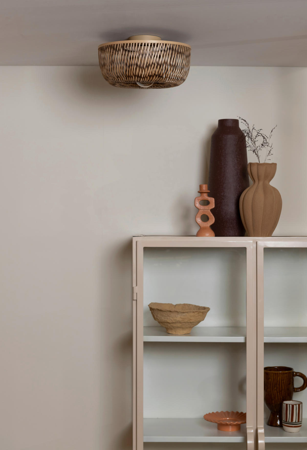 DECKENLEUCHTE Good & Mojo 35/15 cm   - Braun/Naturfarben, Basics, Naturmaterialien (35/15cm) - Good & Mojo