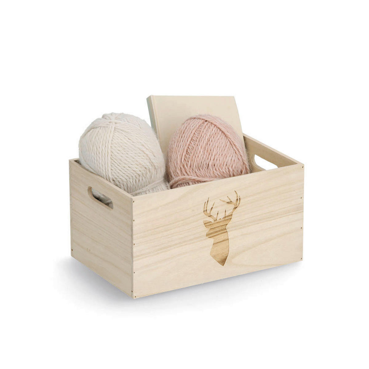 AUFBEWAHRUNGSBOX     - Naturfarben, Basics, Holz (30/20/16cm)