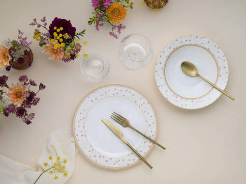 SERVIS 12 delar  - pärlemor, Trend, keramik - Creatable