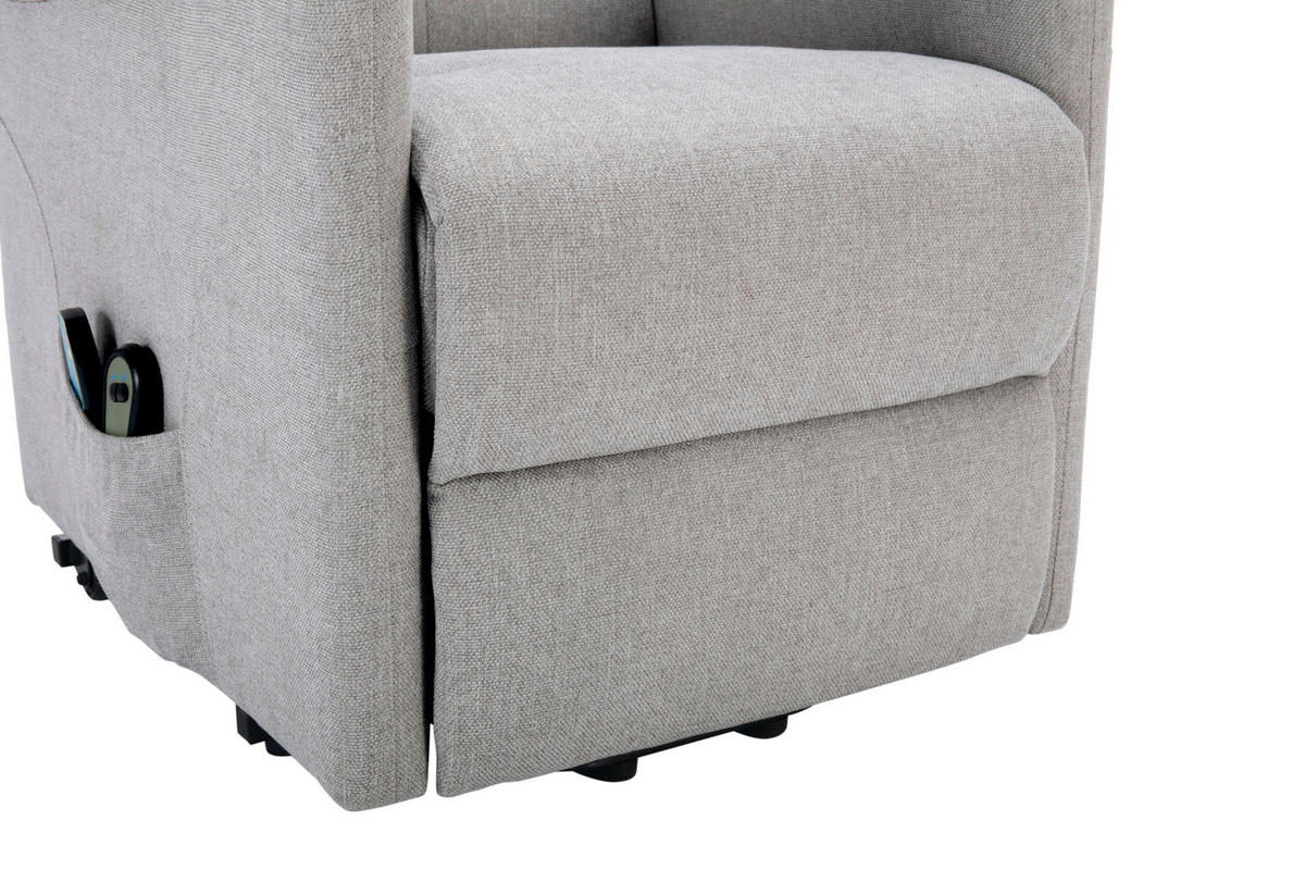 MASSAGESESSEL Mikrofaser Greige    - Greige/Schwarz, KONVENTIONELL, Kunststoff/Textil (72/102/86cm) - MID.YOU