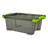 BOX MIT DECKEL    39,3/28,3/16 cm  - Anthrazit, KONVENTIONELL, Kunststoff (39,3/28,3/16cm) - Rotho