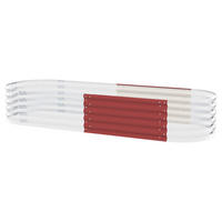 HOCHBEET-ERWEITERUNG 80/40,1/80 cm  - Rot, Basics, Metall (80/40,1/80cm)