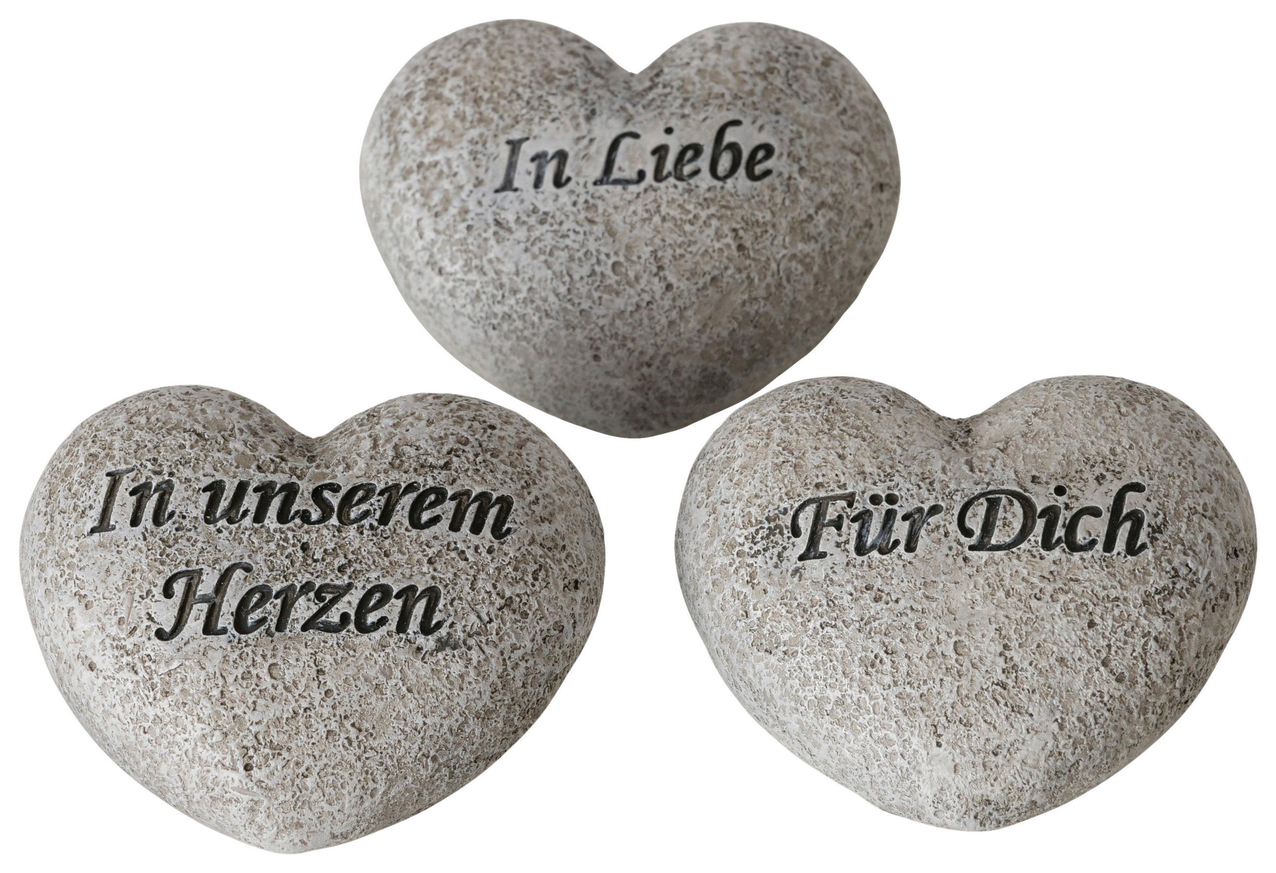 DEKOHERZ - Grau, Basics, Kunststoff (6/5/2,5cm)