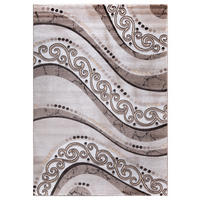 VINTAGE-TEPPICH 120/170 cm Eleysa Creme, Weiß, Graubraun  - Graubraun/Creme, LIFESTYLE, Textil (120/170cm)