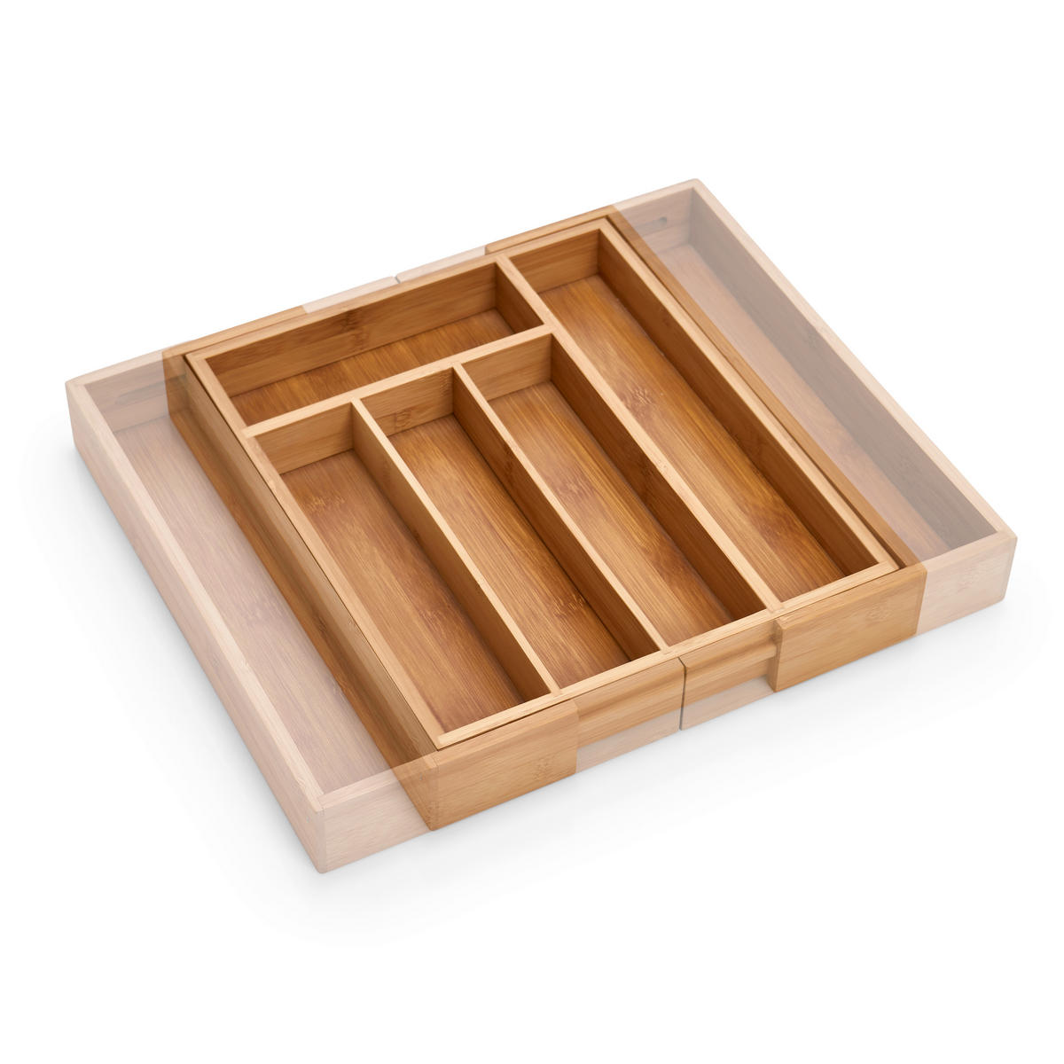 BESTECKBOX - Naturfarben, Basics, Holz (33,5/29/5cm) - Zeller Present