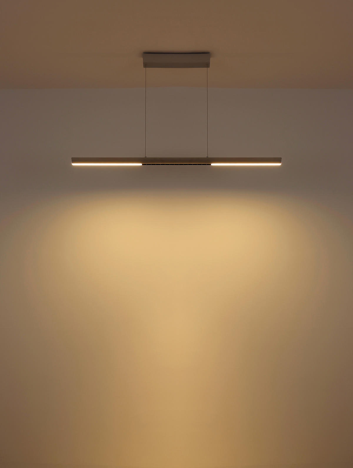 ZÁVĚSNÉ LED SVÍTIDLO, 120/8/150 cm - bílá/průhledné, Design, kov/plast (120/8/150cm) - Globo