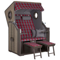 STRANDKORB Grau  - Grau, LIFESTYLE, Holz (120/160/80cm)