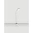 LED-GOLVLAMPA - vit/nickelfärgad, Design, metall/glas (145cm) - NOVEL