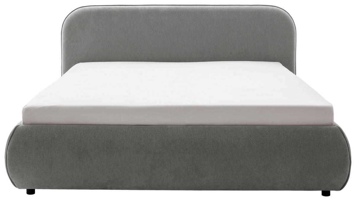 POLSTERBETT Grau 180/200 cm  - Grau, Design, Holz/Textil (180/200cm) - Schöner Wohnen
