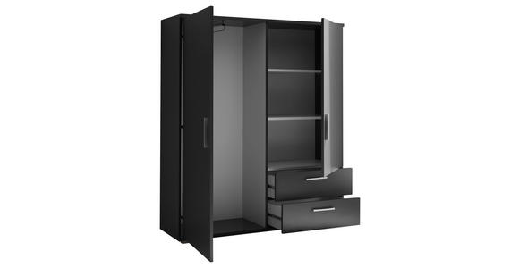 HIGHBOARD , 120/140/38 cm, 2 Schublade(n)  - Alufarben/Graphitfarben, KONVENTIONELL, Holzwerkstoff/Kunststoff (120/140/38cm) - Carryhome